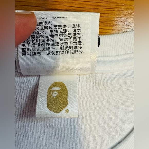 NWT【Bape】MULTI LOGO BIG APE HEAD RELAXED FIT TEE Mens XL - Picture 7 of 14